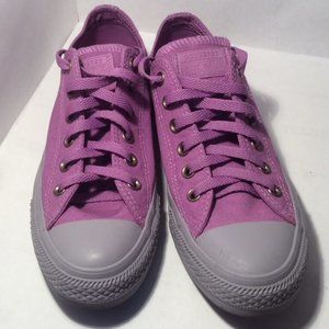 Converse Purple/grey low rise. Women's size 9/Men's size 7
